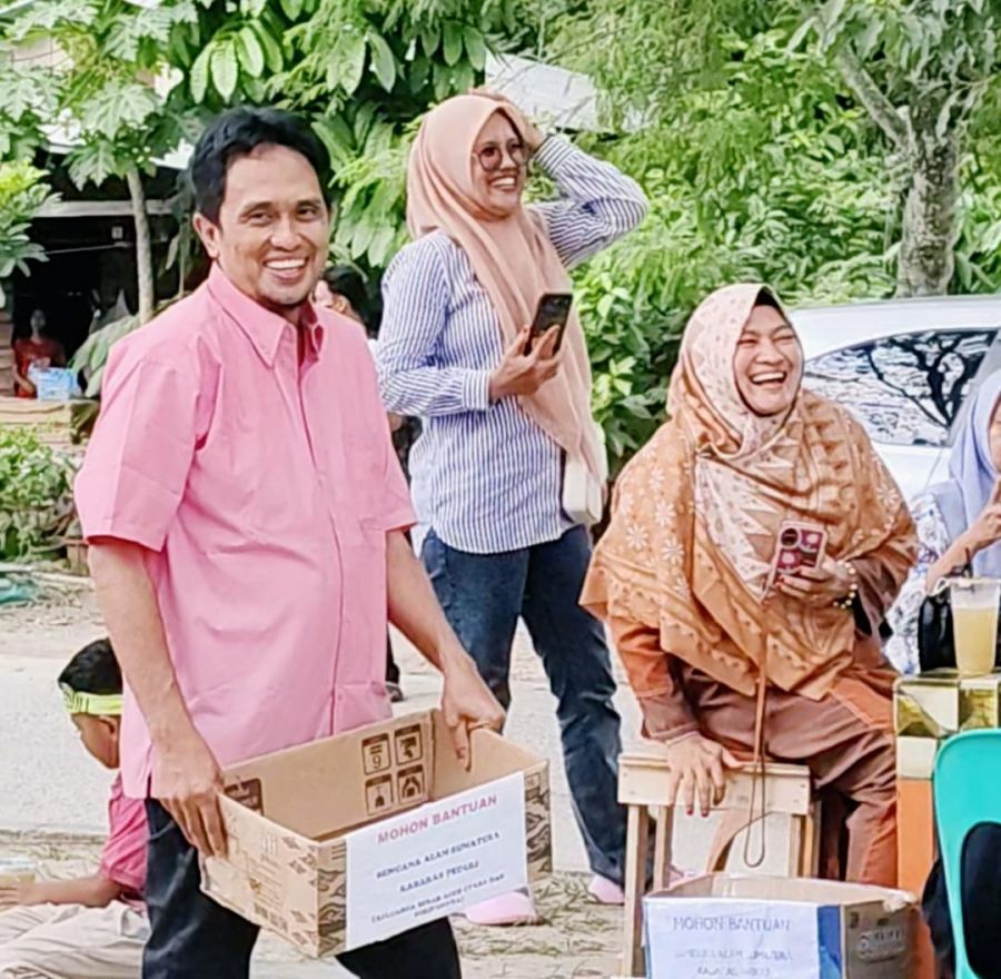 Partisipasi Aktif Anggota DPRD Riau H Abdullah dalam Penggalangan Dana KABARAS untuk Korban Bencana